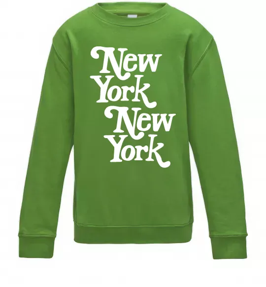 Дитячий світшот New York New York Лаймовий фото