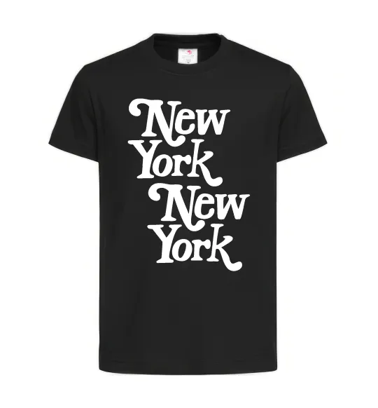 Детская футболка New York New York Черный фото