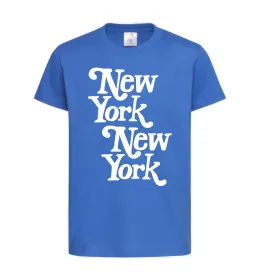 Детская футболка New York New York Ярко-синий фото