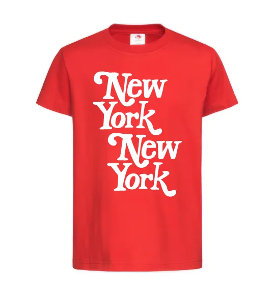 Детская футболка New York New York Красный фото