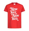 Детская футболка New York New York Красный фото