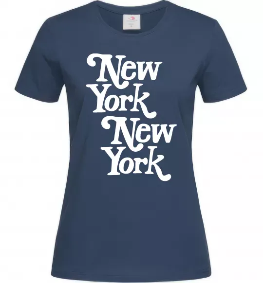 Жіноча футболка New York New York Темно-синій фото
