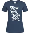 Жіноча футболка New York New York Темно-синій фото