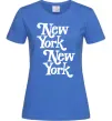Жіноча футболка New York New York Яскраво-синій фото