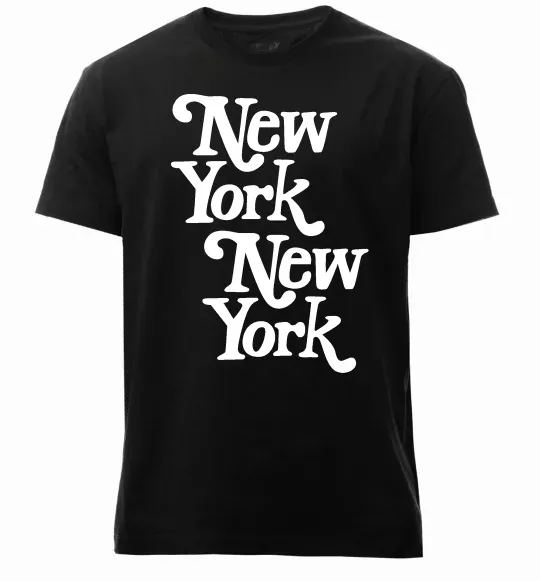 Мужская премиум футболка New York New York Черный фото