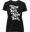 Женская премиум футболка New York New York Черный фото