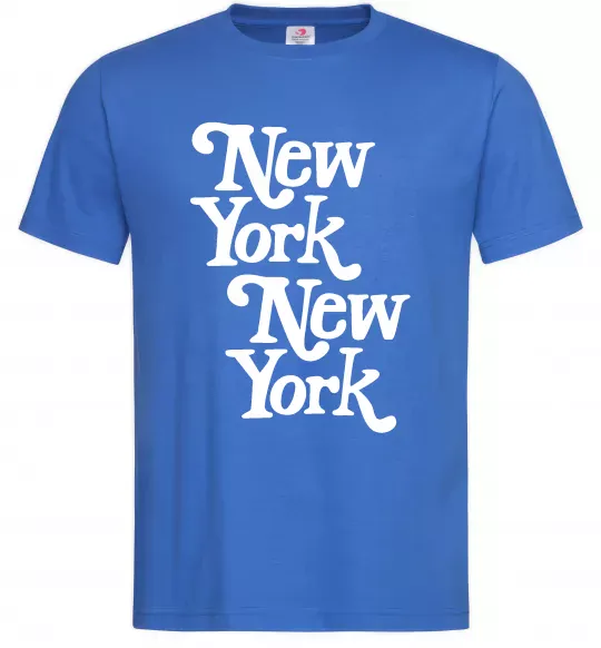 Мужская футболка New York New York Ярко-синий фото