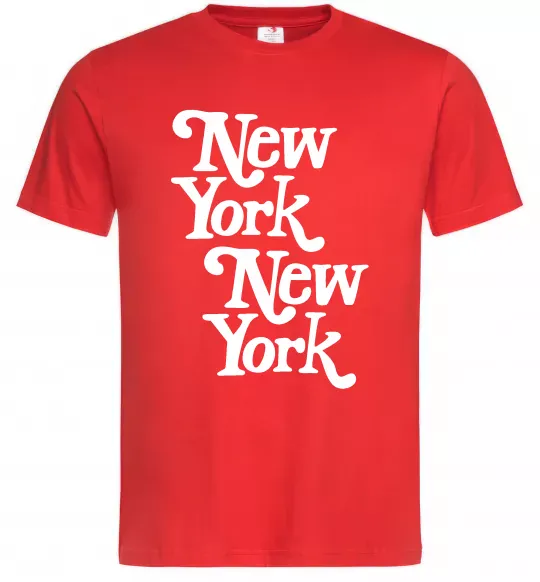 Мужская футболка New York New York Красный фото