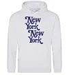 Мужская толстовка (худи) New York New York Серый меланж фото