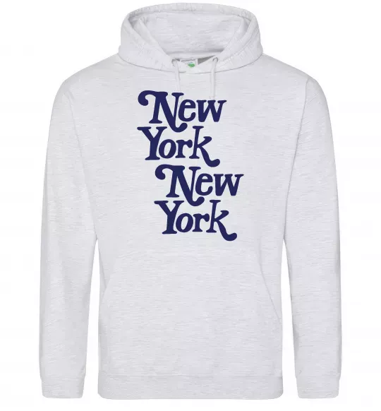 Жіноча толстовка (худі) New York New York Сірий меланж фото