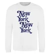 Свитшот New York New York Белый фото