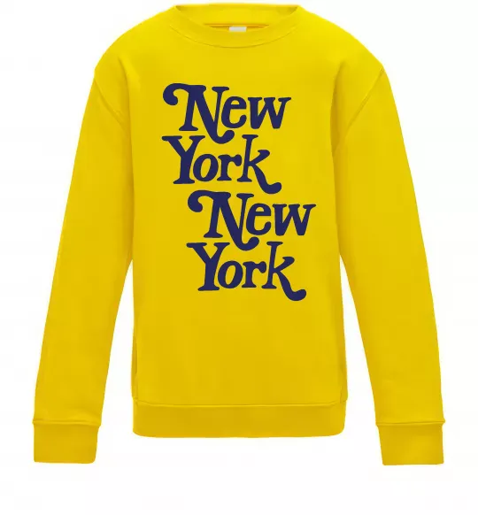 Дитячий світшот New York New York Сонячно жовтий фото