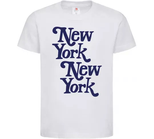 Дитяча футболка New York New York Білий фото