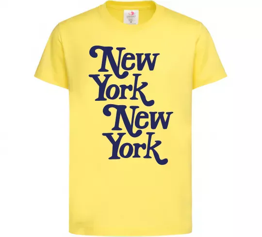 Дитяча футболка New York New York Лимонний фото