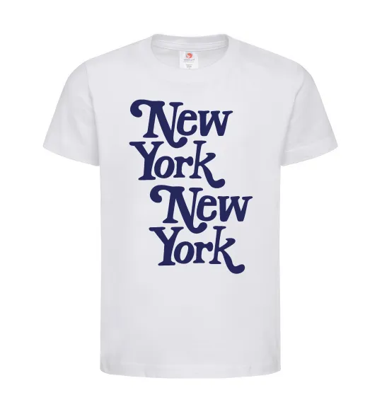 Детская футболка New York New York Белый фото