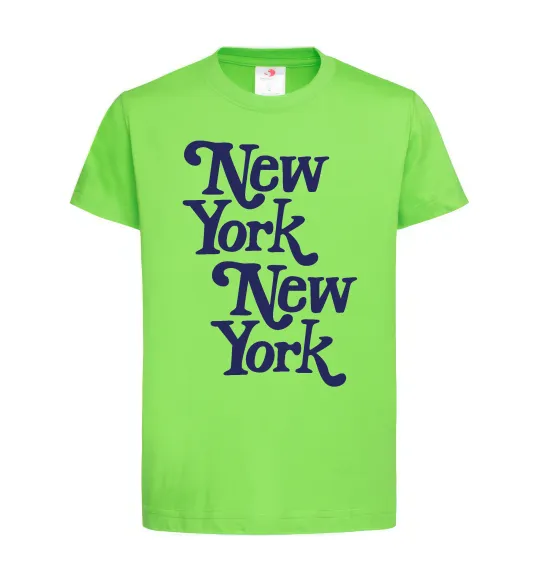 Детская футболка New York New York Лаймовый фото