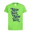 Детская футболка New York New York Лаймовый фото