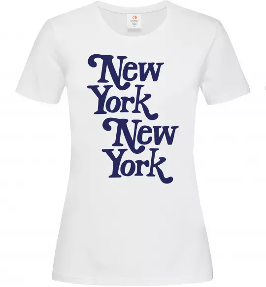 Жіноча футболка New York New York Білий фото