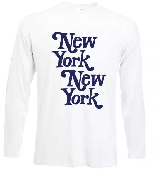 Лонгслів New York New York Білий фото