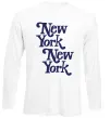 Лонгслів New York New York Білий фото