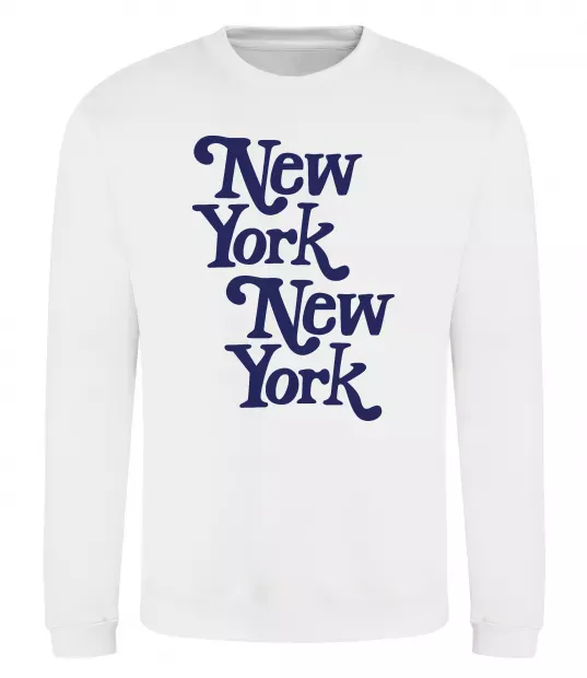 Свитшот New York New York Белый фото