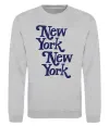 Свитшот New York New York Серый меланж фото