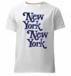 Мужская премиум футболка New York New York Белый фото
