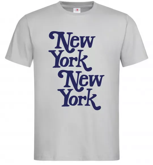 Мужская футболка New York New York Серый фото