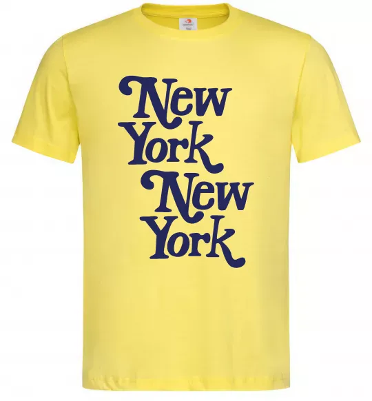 Мужская футболка New York New York Лимонный фото