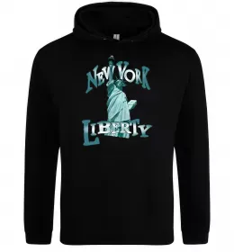 Мужская толстовка (худи) New York Liberty Черный фото