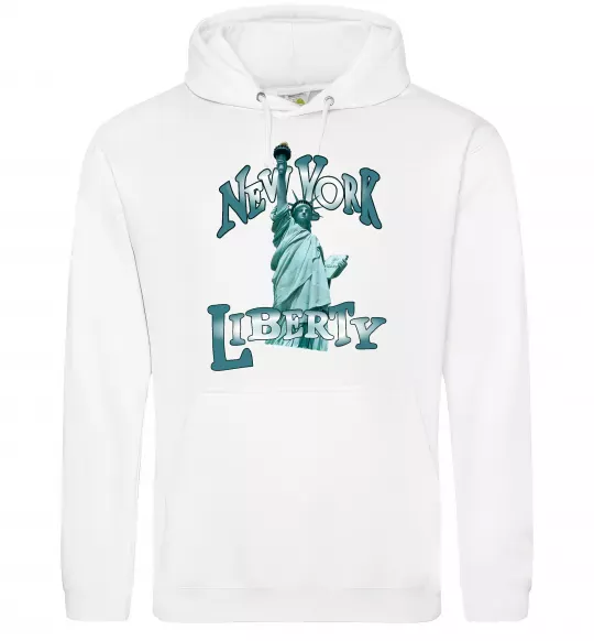 Женская толстовка (худи) New York Liberty Белый фото