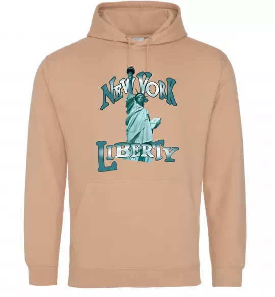 Женская толстовка (худи) New York Liberty Песочный фото