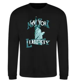 Світшот Straight outta New York Сірий меланж фото