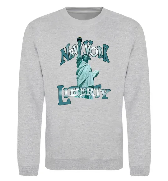 Свитшот New York Liberty Серый меланж фото