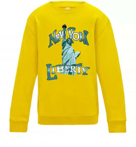 Детский Свитшот New York Liberty Солнечно желтый фото