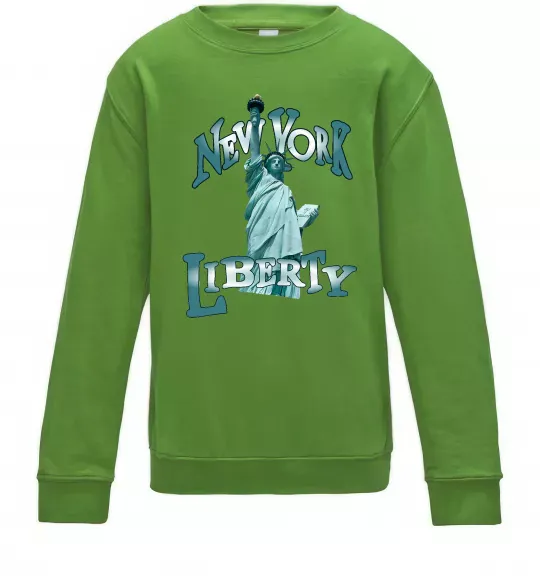 Детский Свитшот New York Liberty Лаймовый фото