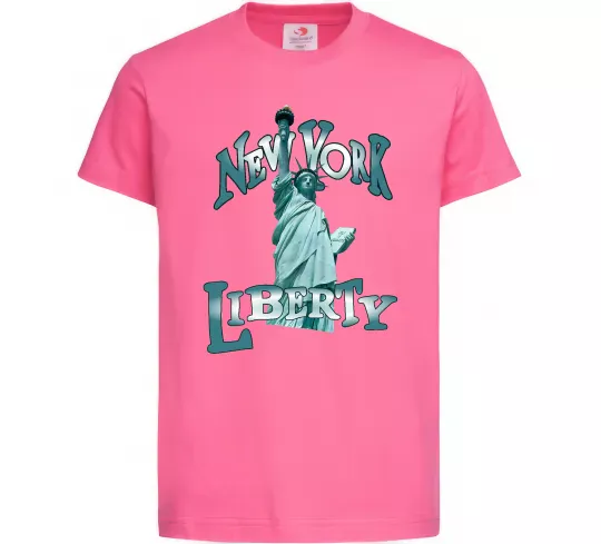 Детская футболка New York Liberty Ярко-розовый фото