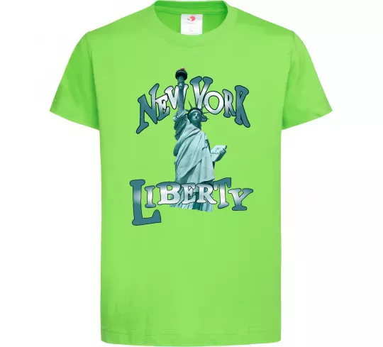 Детская футболка New York Liberty Лаймовый фото