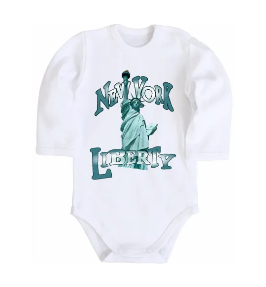 Дитячий бодік New York Liberty Білий фото