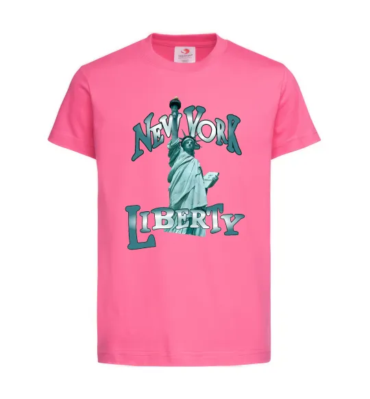 Детская футболка New York Liberty Ярко-розовый фото