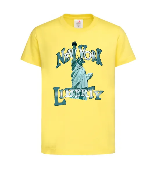 Детская футболка New York Liberty Лимонный фото