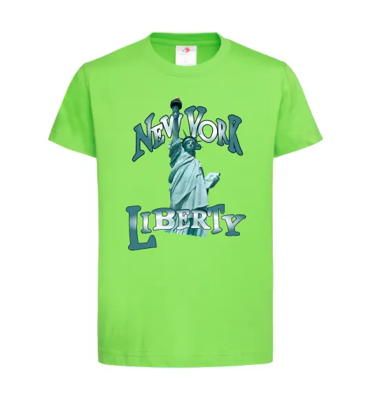 Детская футболка New York Liberty Лаймовый фото