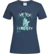 Жіноча футболка New York Liberty Темно-синій фото