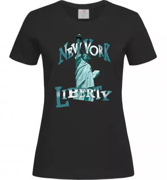 Жіноча футболка New York Liberty Чорний фото