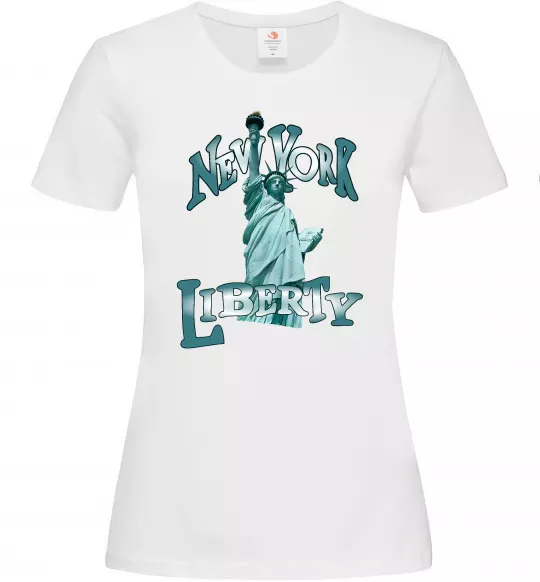 Жіноча футболка New York Liberty Білий фото