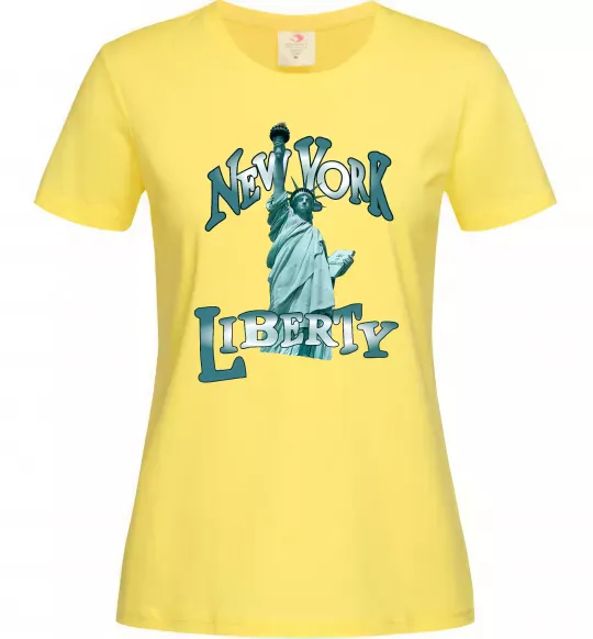 Жіноча футболка New York Liberty Лимонний фото