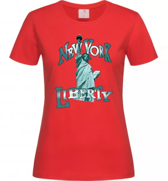 Жіноча футболка New York Liberty Червоний фото
