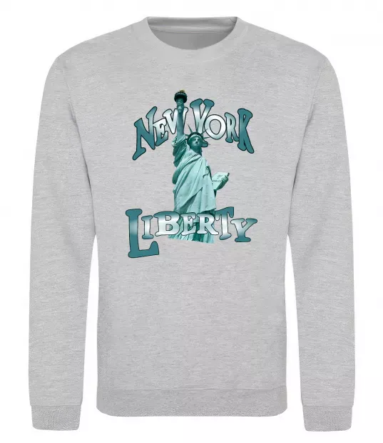 Свитшот New York Liberty Серый меланж фото