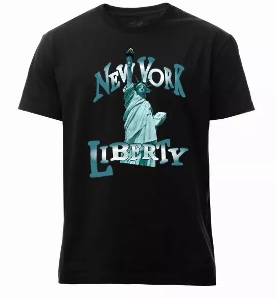 Чоловіча преміум футболка New York Liberty Чорний фото