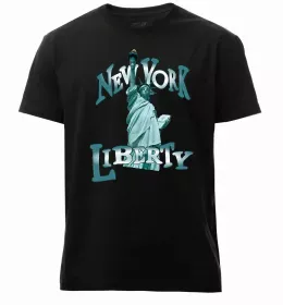 Мужская премиум футболка New York city напис Белый фото